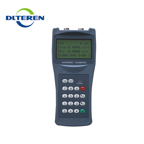 High reliability no moving parts hand held portable ultrasonic transducer flow meter accuracy calculation
