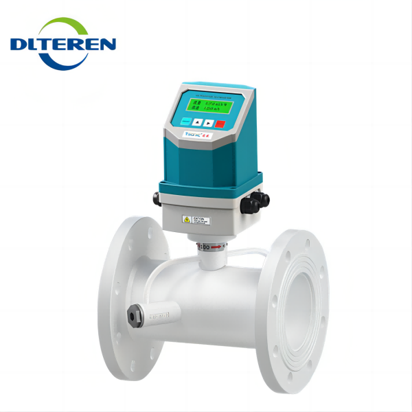 RS485 output local display stainless steel material inline ultrasonic flow meter flowmeter price